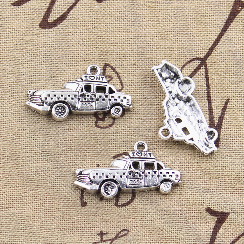 Jewelry Making York - 8pcs 참스 뉴욕 택시 자동차 18x32mm