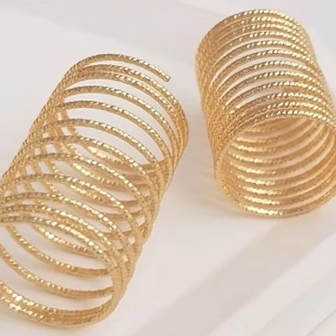 Jewelry Making With Copper Wire - 14K 도금된 금색 배치 플라워 구리