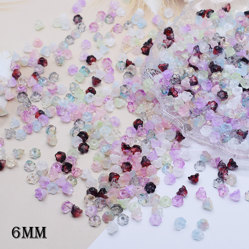 Seed Bead Tube - 6mm 50 개/가방 DIY 공예 보석에