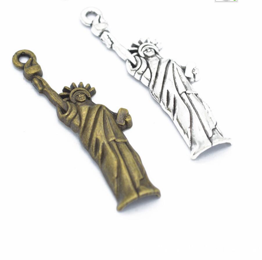 Jewelry Making York - 5개입 자유의 여신상 뉴욕 50*14mm 티베트