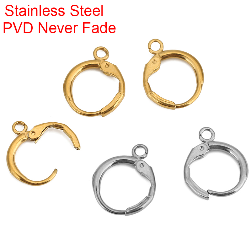 Jewelry Making Material - 10pcs PVD는 결코 루프가있는 스테인레스 스틸