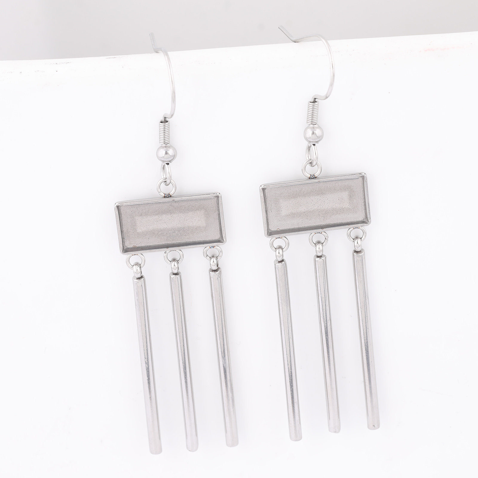 Jewelry Making Soldering Kit - 6pcs 스테인레스 스틸 맞는 7x14.5mm 직사각형