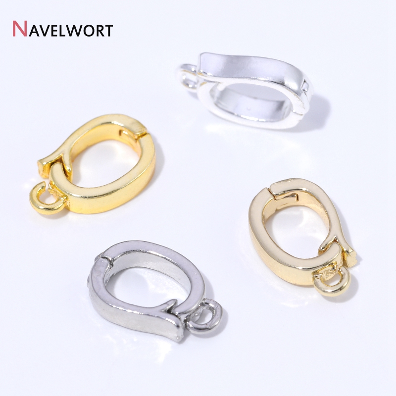 Jewelry Making Material - 14K/18K 금도금 황동 금속 힌지형 목걸이