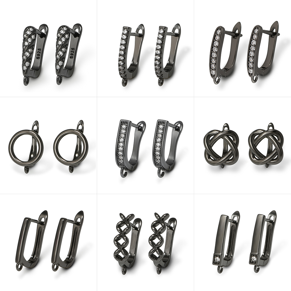 Jewelry Making Material - YANASI 1 쌍 건 블랙 황동