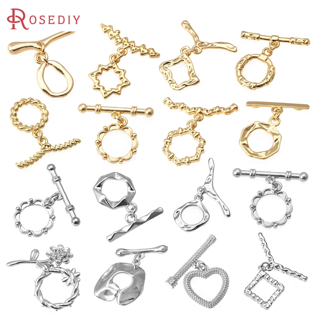 Jewelry Making Soldering Kit - 6세트 18K 금색 황동 원형 O