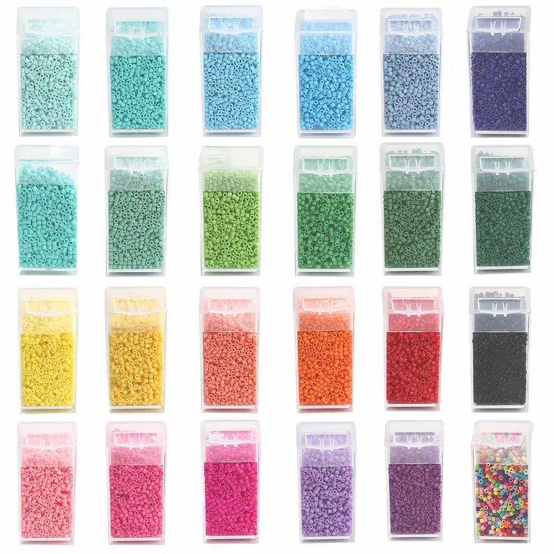 Seed Bead Tube - 1000/3000pcs 2mm 체코 유리 씨앗 비즈