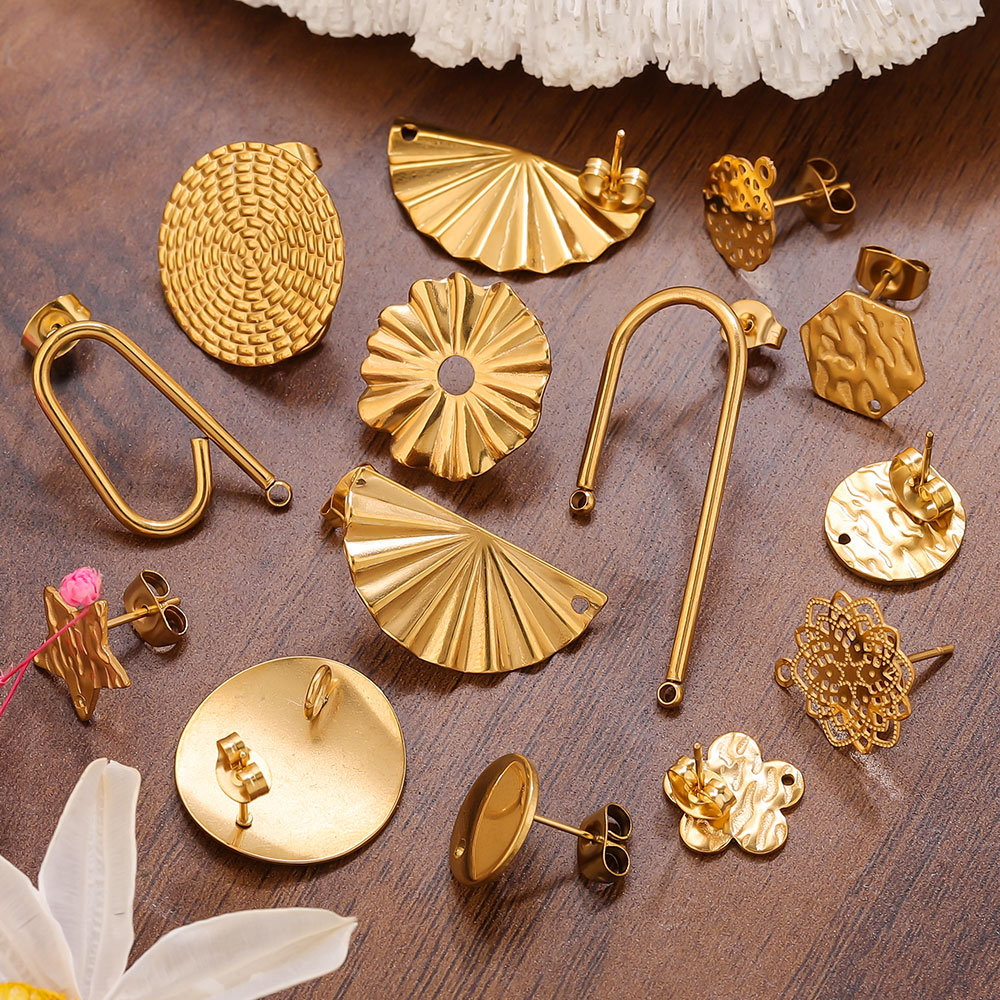 Jewelry Making Soldering Kit - 10개 스테인리스 스틸 귀걸이 18K 금
