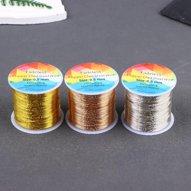 Jewelry Making With Copper Wire - 100m/328ft 변색되지 않는 구리 피복 강철