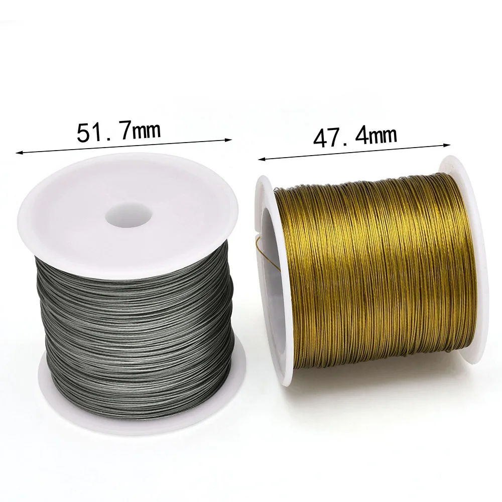 Jewelry Making Thread - 328피트/100미터 7가닥 스테인리스 스틸 비즈 스트링