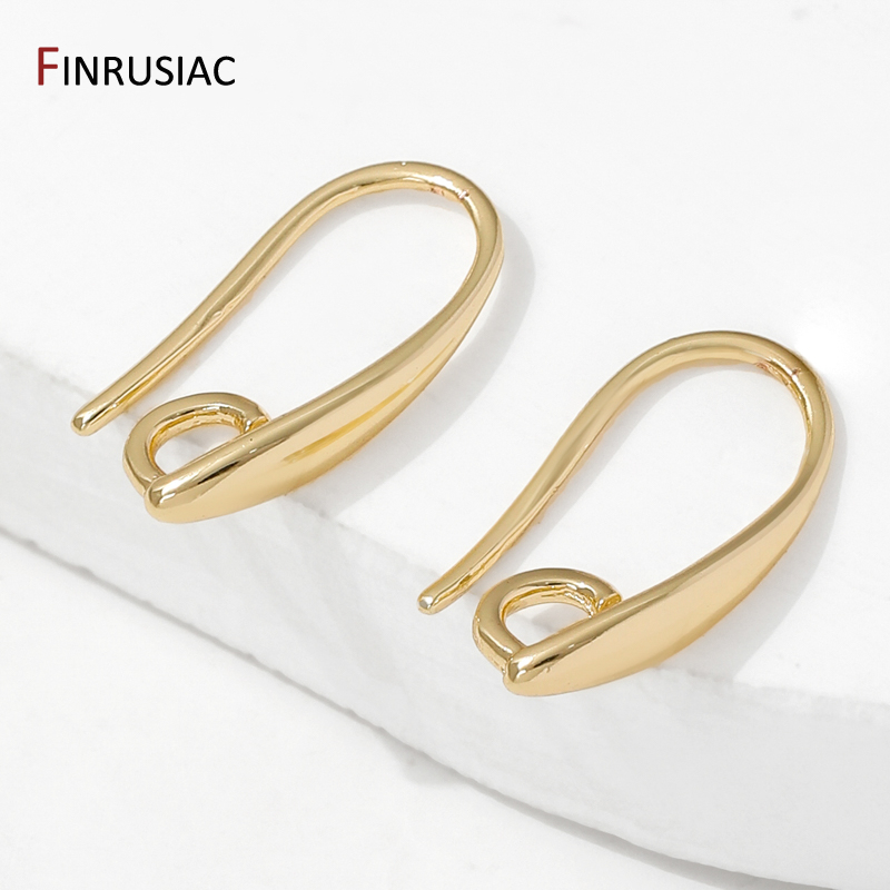 Jewelry Making Thread - 14K 금도금 황동 매끄러운 귀걸이 훅