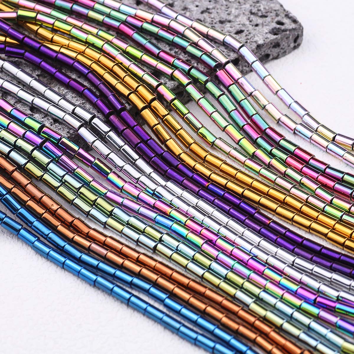골드 컬러 도금 스트레이트 튜브 원통형 적철광 루즈 비 - Seed Bead Tube 리뷰 및 가격