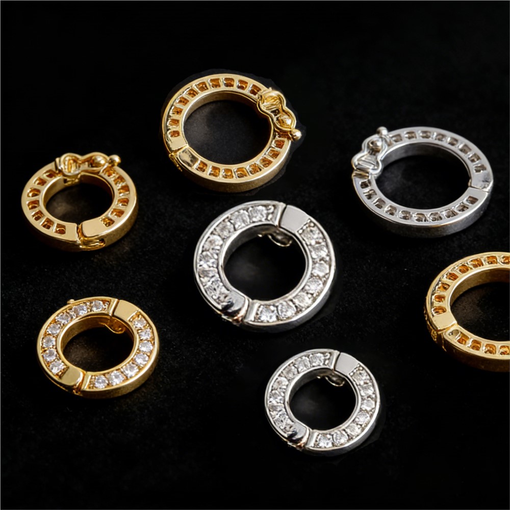 2pcs 라운드 커넥터 버클 진주 걸쇠 패스너 DIY  - Jewelry Making Metal 리뷰 및 가격