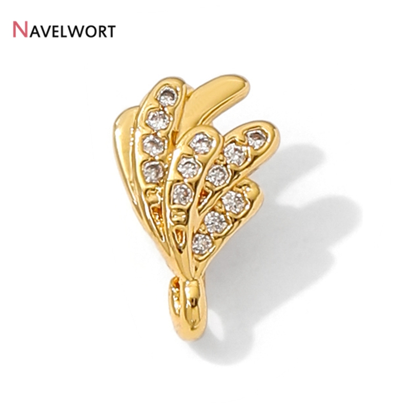18K 금도금 황동 지르콘 펜던트 핀치 클립, 지르콘  - Jewelry Making Material 리뷰 및 가격