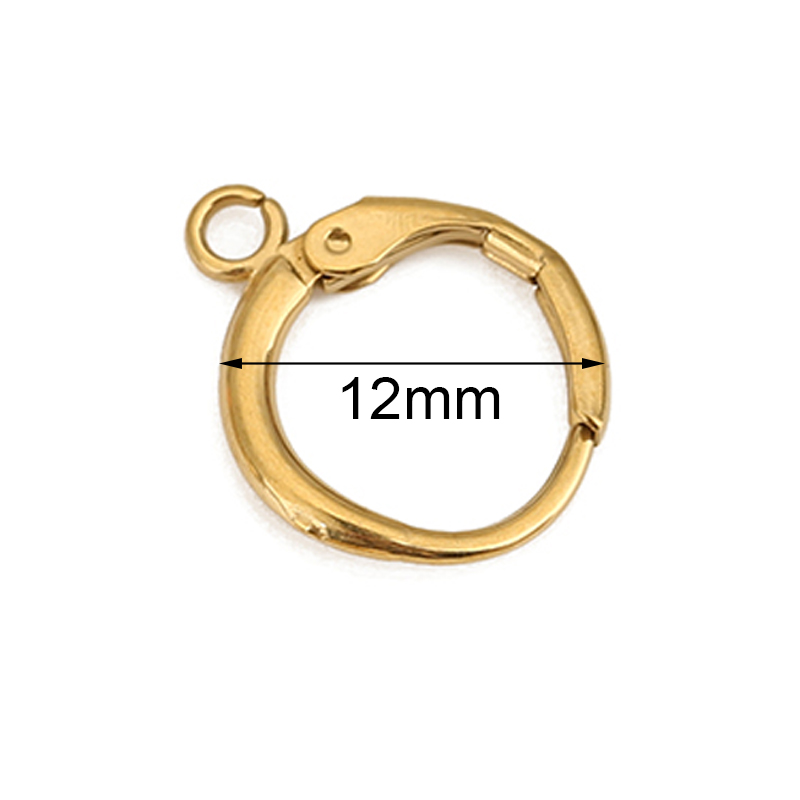 10pcs PVD는 결코 루프가있는 스테인레스 스틸 귀 - Jewelry Making Material 리뷰 및 가격