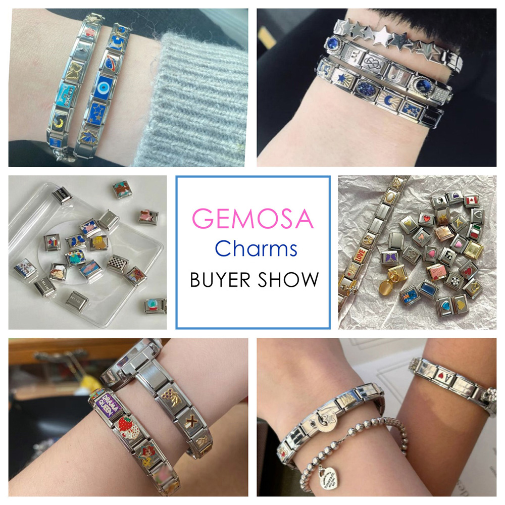 GEMOSA 새로운 디자인 미국 뉴욕 이탈리아 참 링크 - Jewelry Making York 리뷰 및 가격