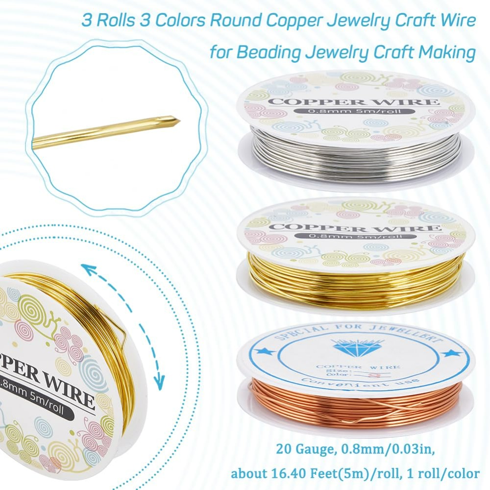12.8M 구리 쥬얼리 와이어, 골드 실버 공예 와이어 - Jewelry Making With Copper Wire 리뷰 및 가격