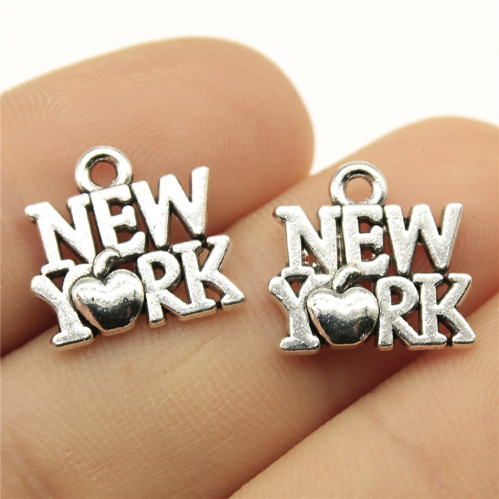 40개 15x14mm(0.59x0.55인치) 앤틱 실버 - Jewelry Making York 리뷰 및 가격