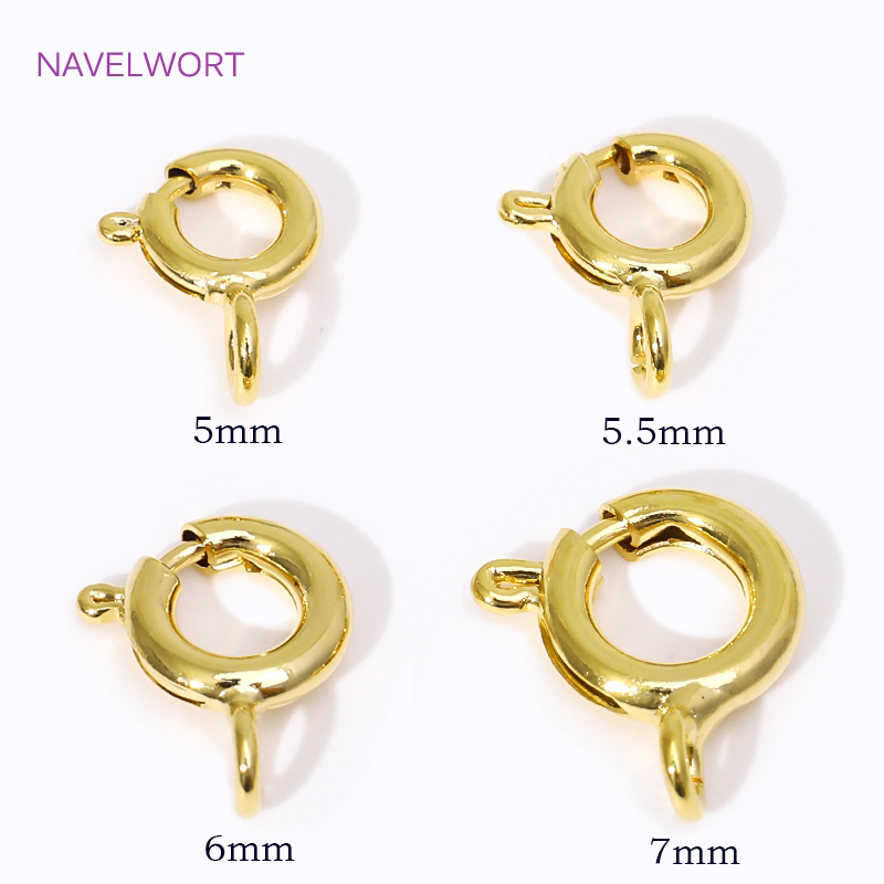14K/18K 금도금 황동 스프링 클래스프, 5/5.5 - Jewelry Making Metal 리뷰 및 가격