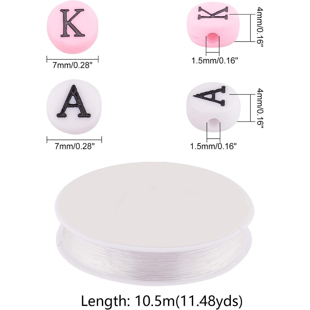 그리스 알파벳 구슬 스트레치 팔찌 만들기 키트, 주얼리 - Jewelry Making Thread 리뷰 및 가격
