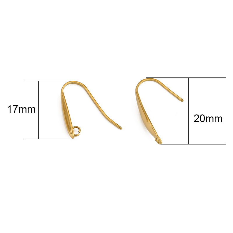 10pcs 절대 페이드 스테인레스 스틸 귀걸이 후크 와 - Jewelry Making Thread 리뷰 및 가격