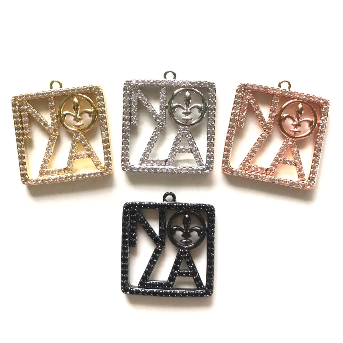 Zirconia Pave NOLA Fleur De Li - Jewelry Making New Orleans 리뷰 및 가격