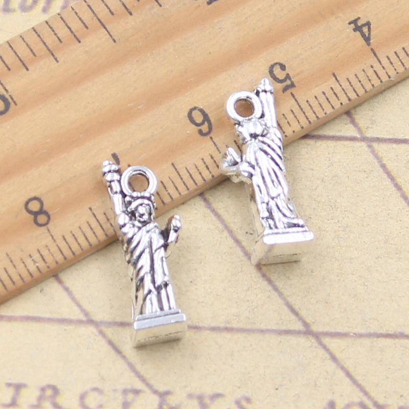 10pcs 매력 뉴욕 자유의 여신상 21x7x6mm 골 - Jewelry Making York 리뷰 및 가격