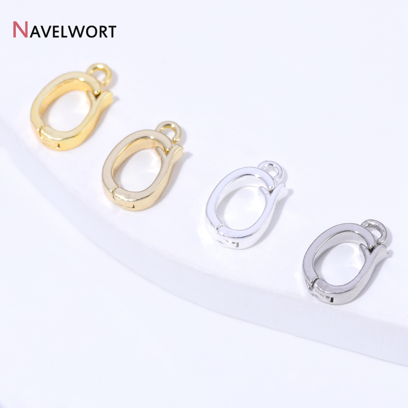 14K/18K 금도금 황동 금속 힌지형 목걸이 장식품, - Jewelry Making Material 리뷰 및 가격