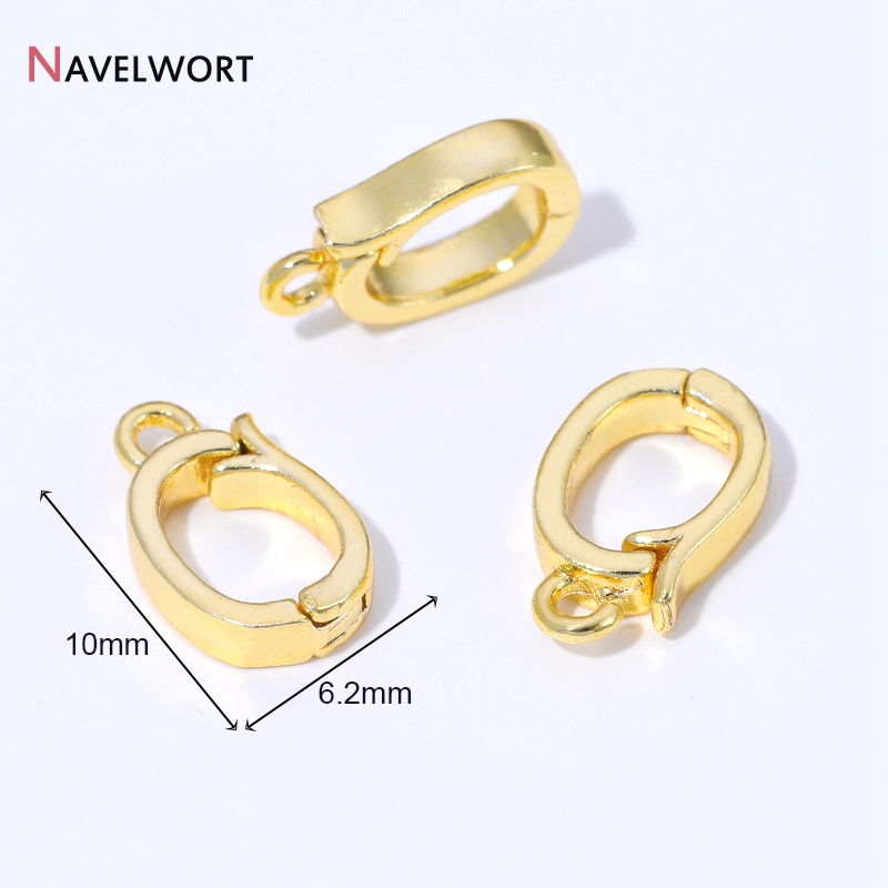 14K/18K 금도금 황동 금속 힌지형 목걸이 장식품, - Jewelry Making Material 리뷰 및 가격