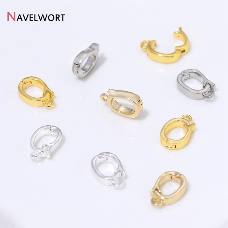 14K/18K 금도금 황동 금속 힌지형 목걸이 장식품, - Jewelry Making Material 리뷰 및 가격