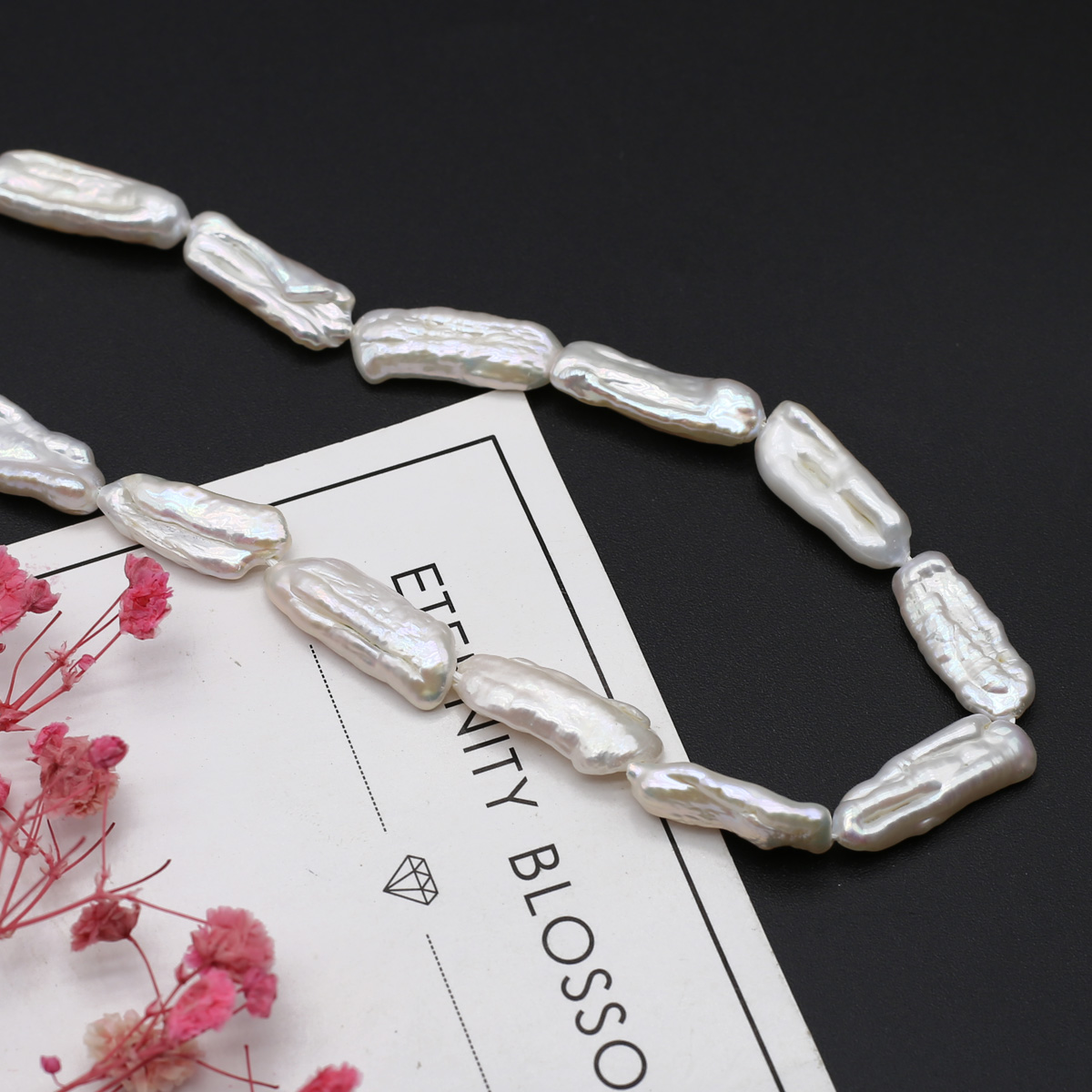 불규칙한 모양의 천연 담수 진주 고품질 긴 튜브 진주  - Seed Bead Tube 리뷰 및 가격
