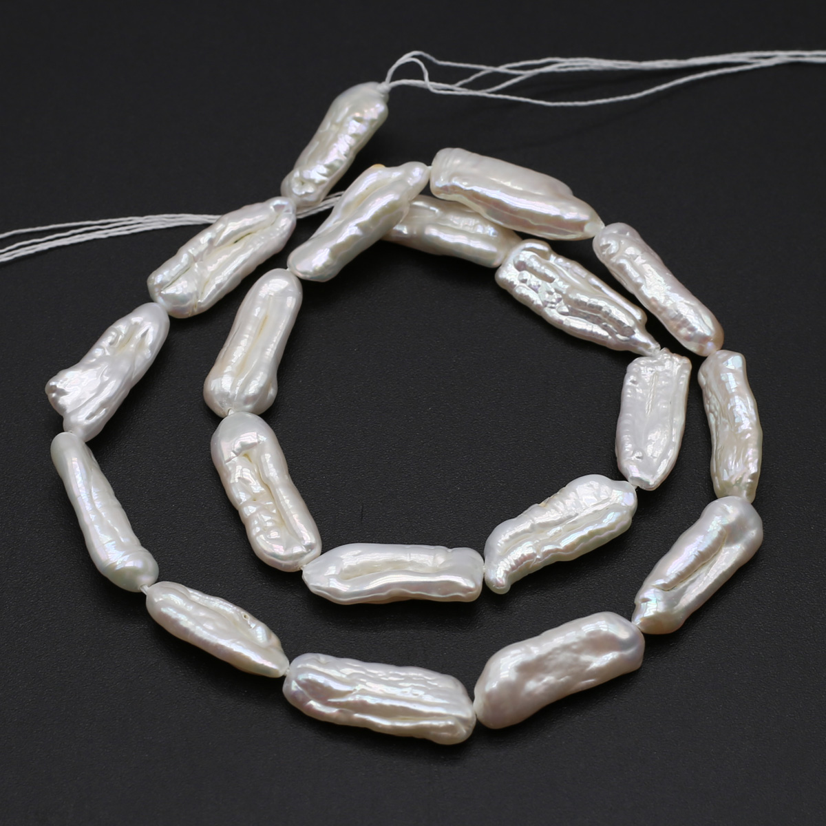 불규칙한 모양의 천연 담수 진주 고품질 긴 튜브 진주  - Seed Bead Tube 리뷰 및 가격