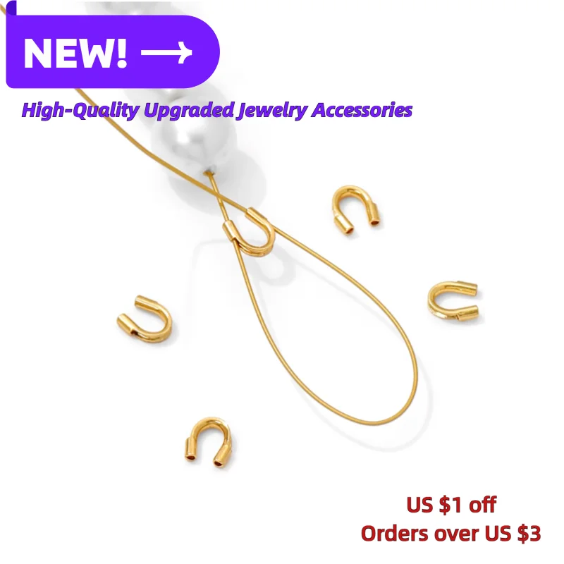 18K 금도금 보호 엔드 캡(보호대) 로프용, 와이어  - Jewelry Making Thread 리뷰 및 가격