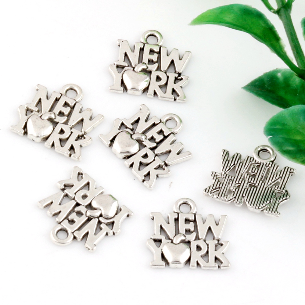 보석 만들기 DIY 액세서리용 합금 '뉴욕' 참 펜던트 - Jewelry Making York 리뷰 및 가격