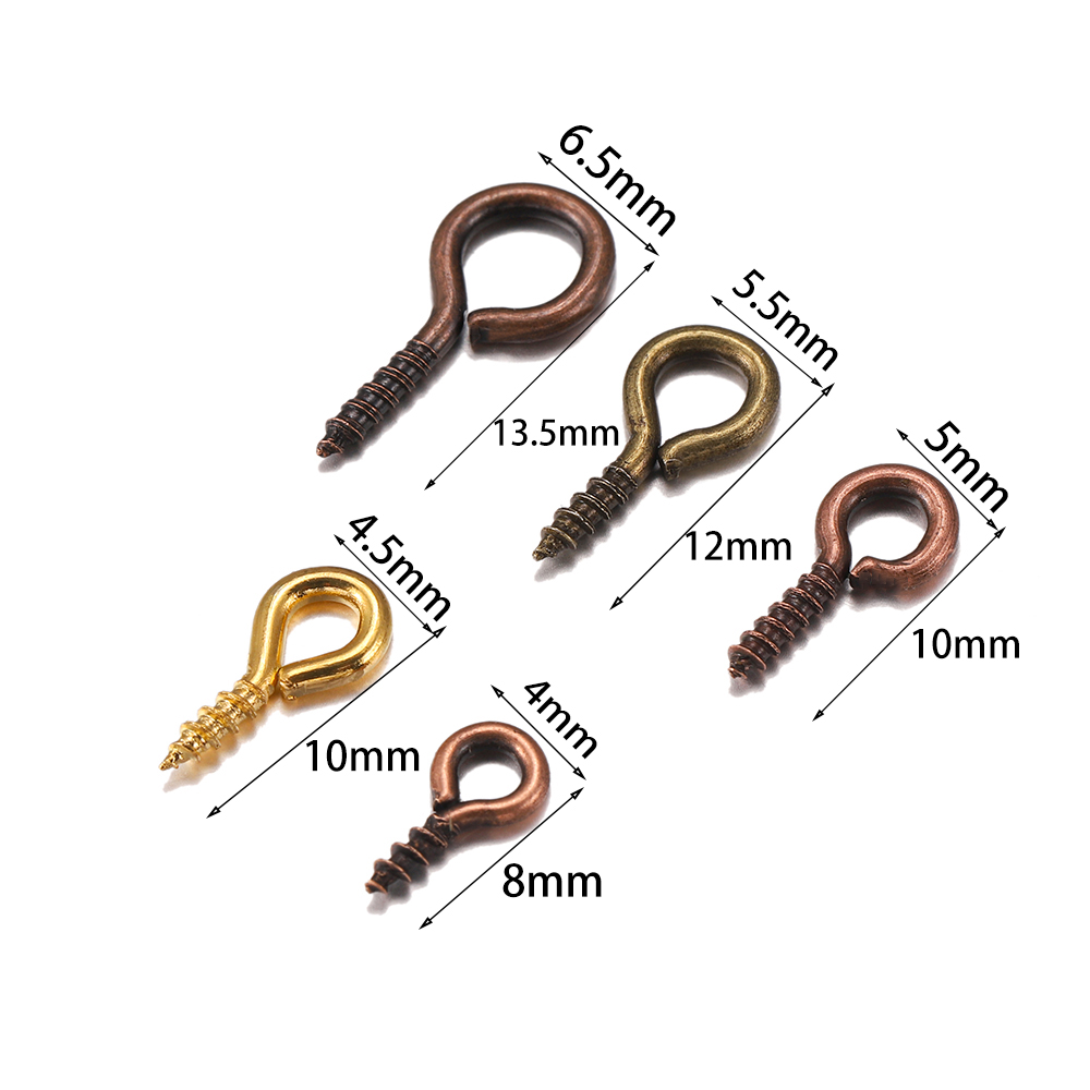 200개 소형 미니 금속 아이핀 후크, 아이핀, 아이렛 - Jewelry Making Thread 리뷰 및 가격