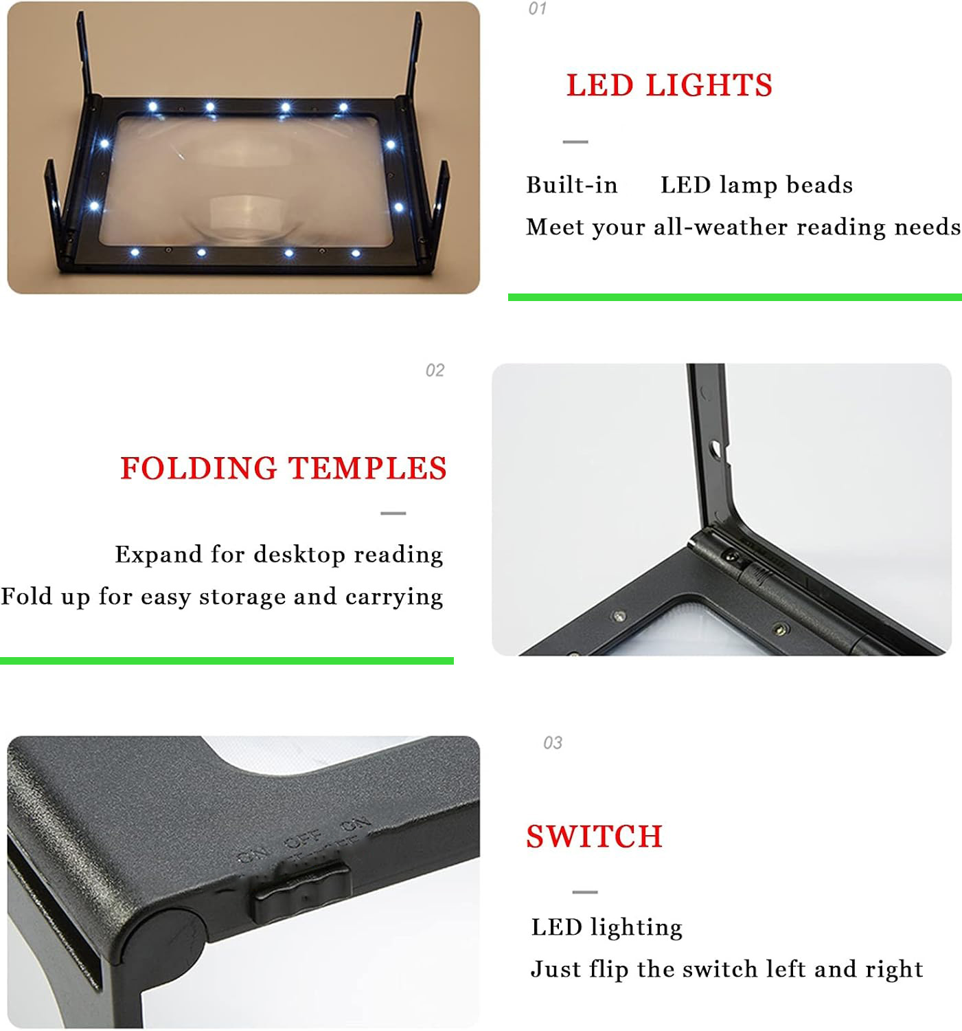 스탠드가 있는 3X LED 돋보기, 노인을 위한 보석  - Jewelry Making For Seniors 리뷰 및 가격