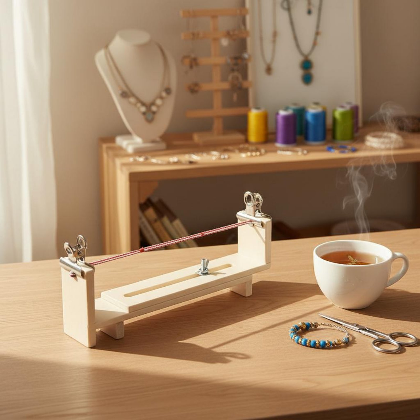팔찌 땋기 도구 사용하기 쉬운 팔찌 제작 지그 실 엮기 - Jewelry Making Thread 리뷰 및 가격