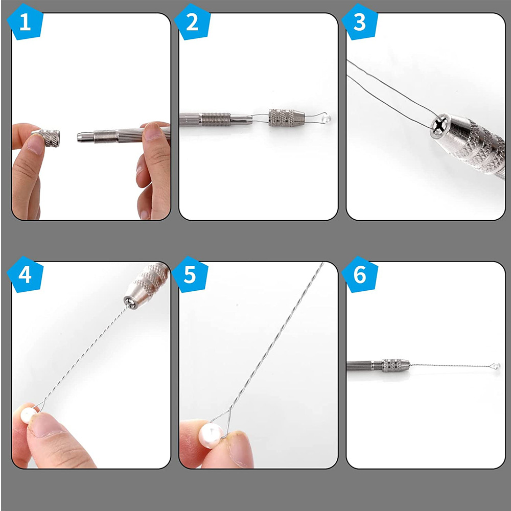 더블 헤드 핸드 드릴 베이스, 0.8-3.0mm, 구리 - Jewelry Making With Copper Wire 리뷰 및 가격