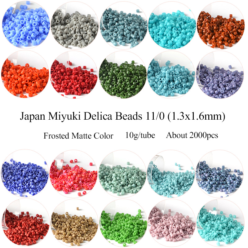 11/0 일본 미유키 델리카 비즈 서리로 덥은 매트 컬 - Seed Bead Tube 리뷰 및 가격
