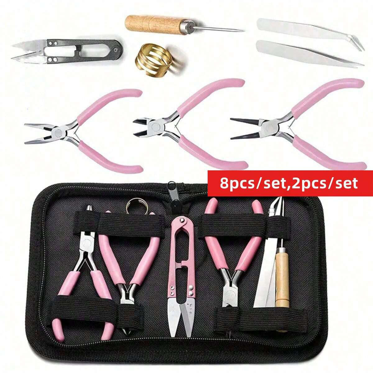 8개/세트, 2개/세트 핑크색 시니어용 보석 제작 도구 - Jewelry Making For Seniors 리뷰 및 가격