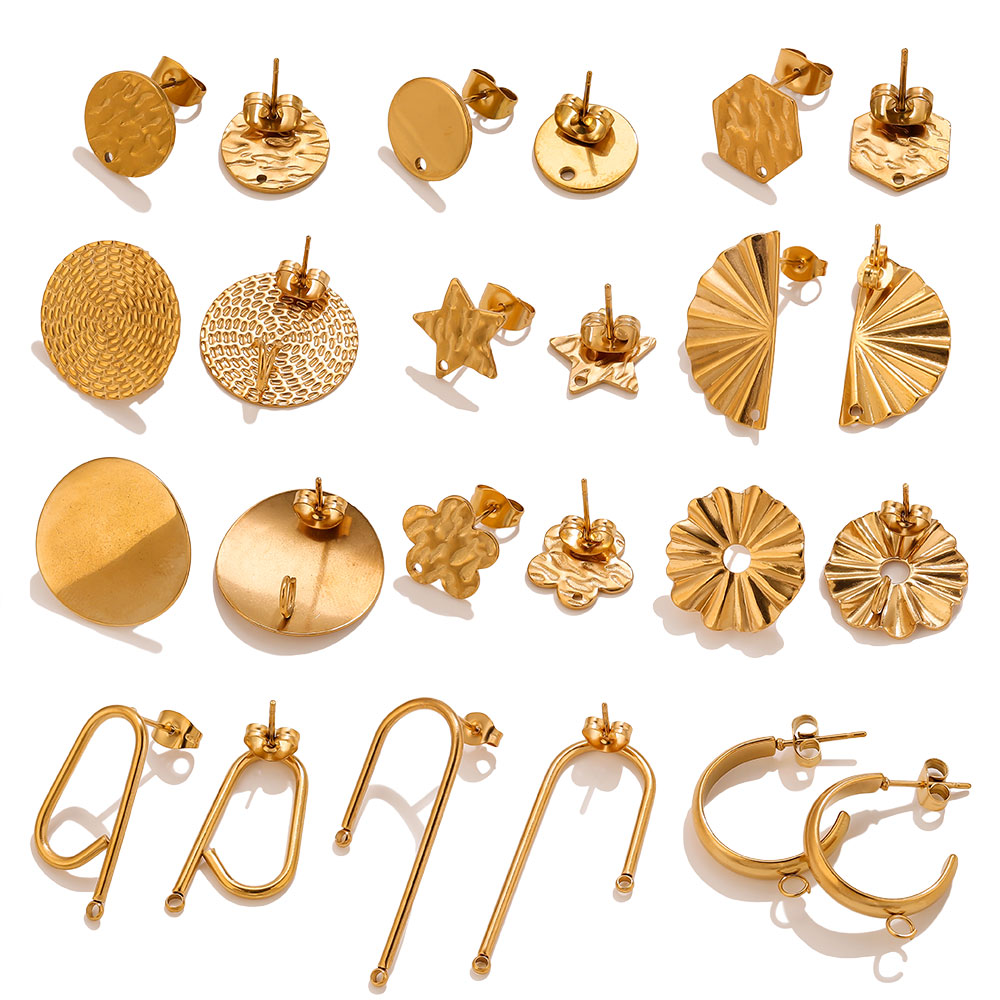10개 스테인리스 스틸 귀걸이 18K 금 도금 꽃 모양 - Jewelry Making Soldering Kit 리뷰 및 가격