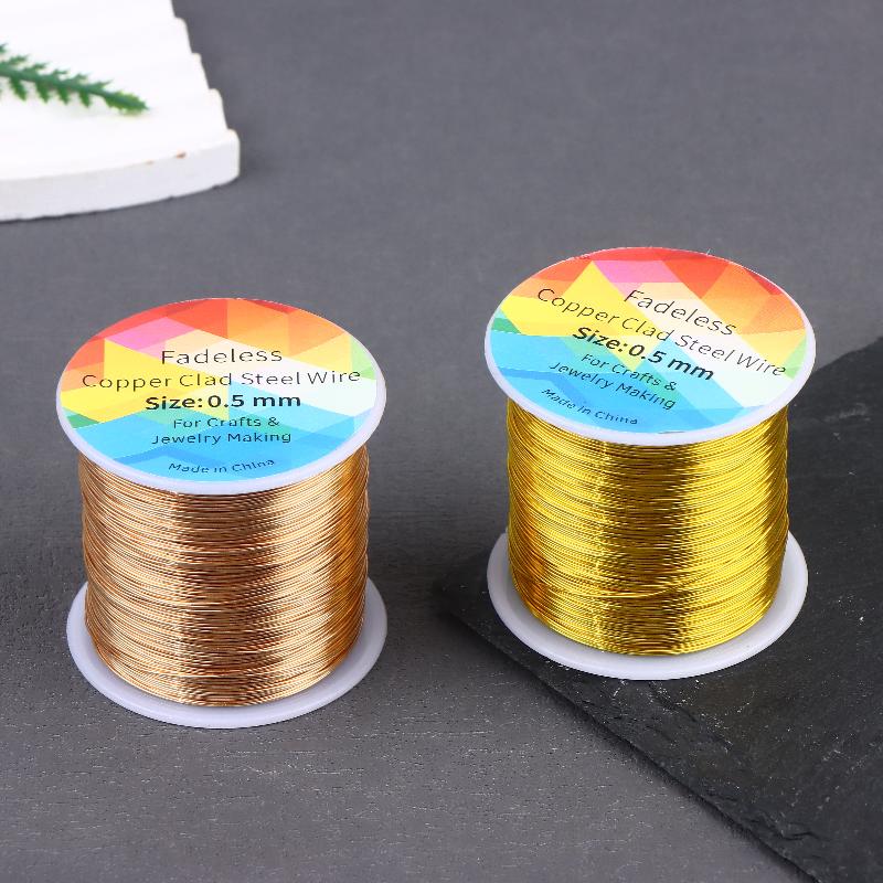 100m/328ft 변색되지 않는 구리 피복 강철 와이 - Jewelry Making With Copper Wire 리뷰 및 가격