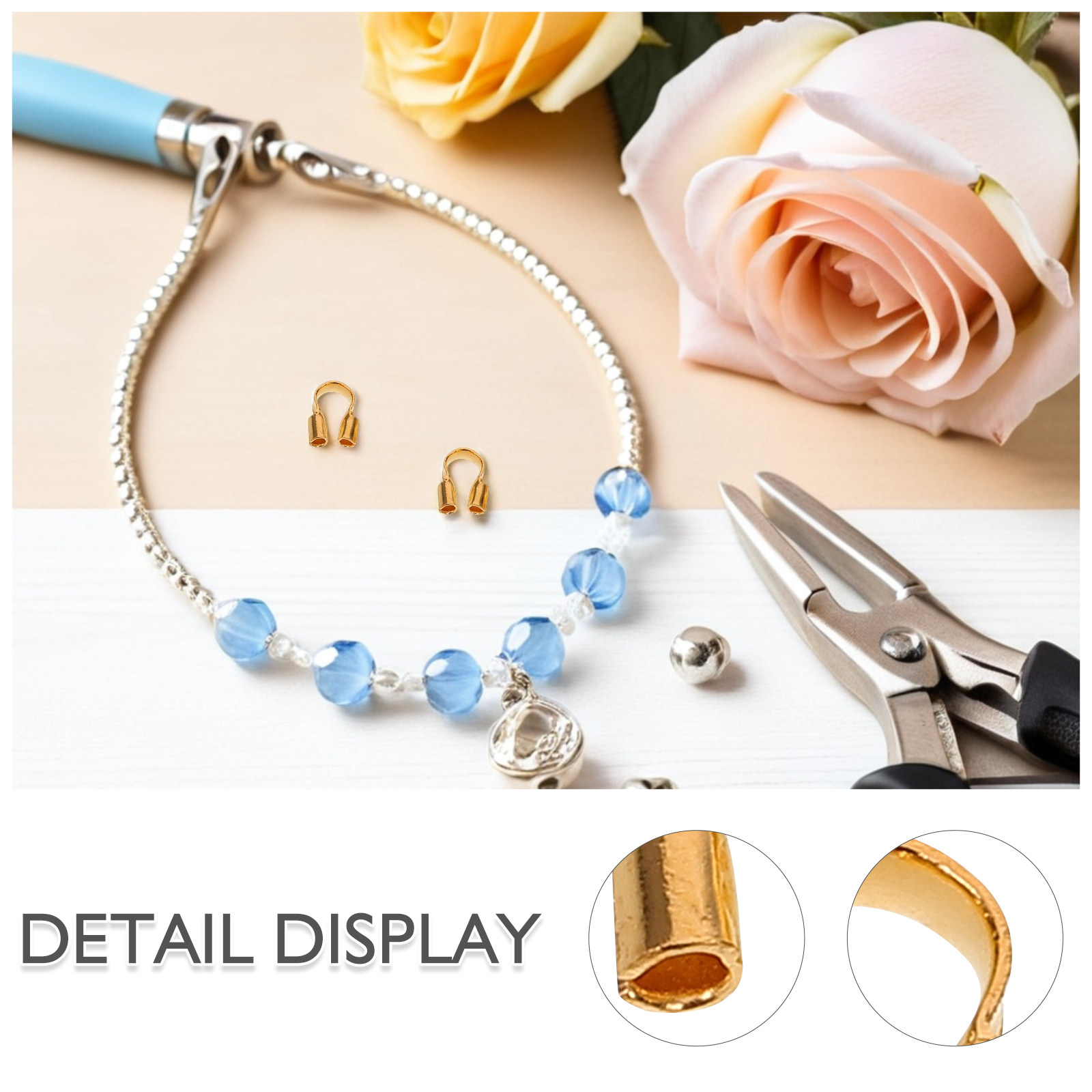 500개 U자형 와이어 보호기 케이블 보호기 쥬얼리 제 - Jewelry Making Thread 리뷰 및 가격