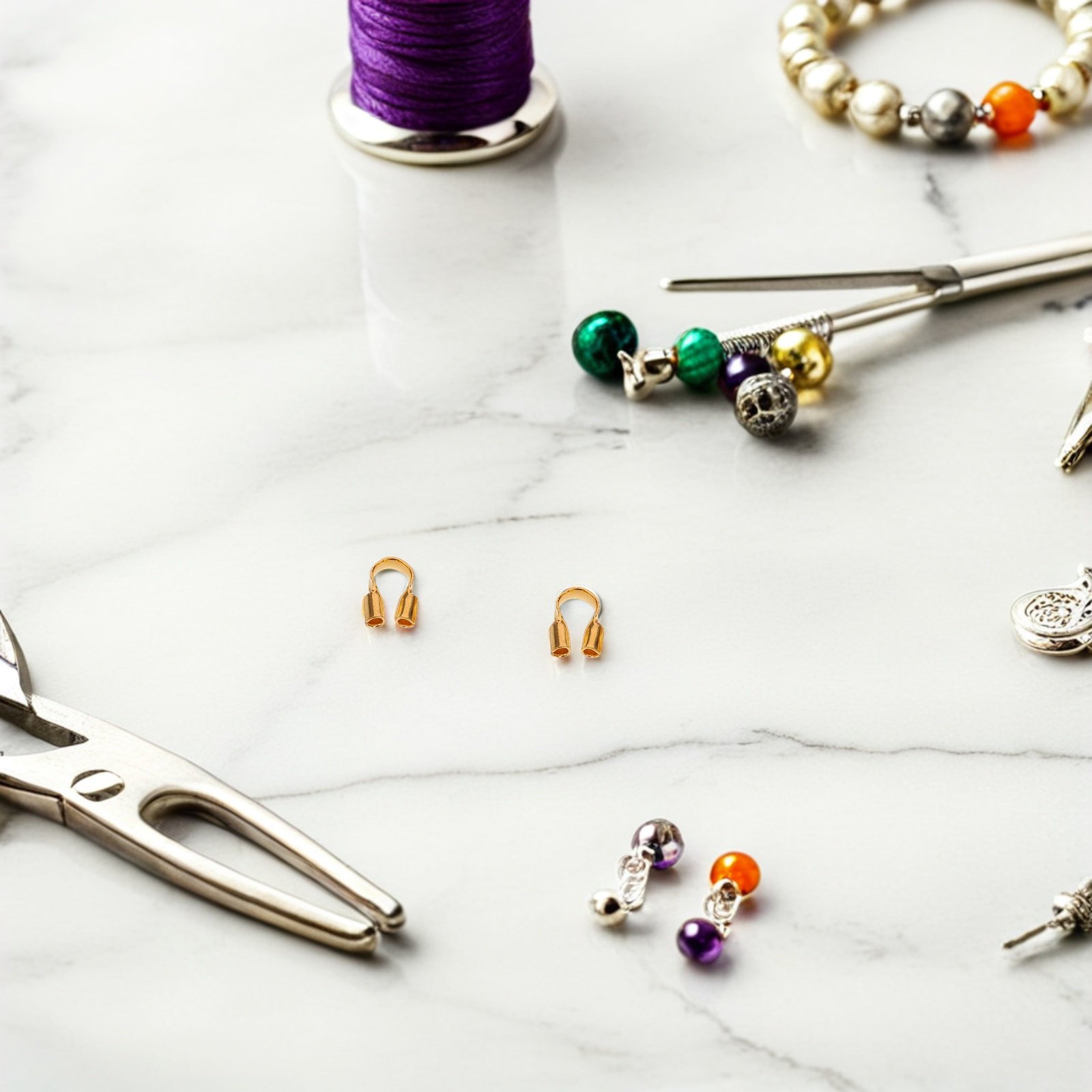 500개 U자형 와이어 보호기 케이블 보호기 쥬얼리 제 - Jewelry Making Thread 리뷰 및 가격