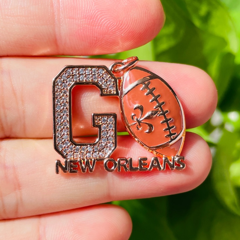 마이크로 헬기 이동 뉴 올리언스 단어 매력 플레어 드  - Jewelry Making New Orleans 리뷰 및 가격