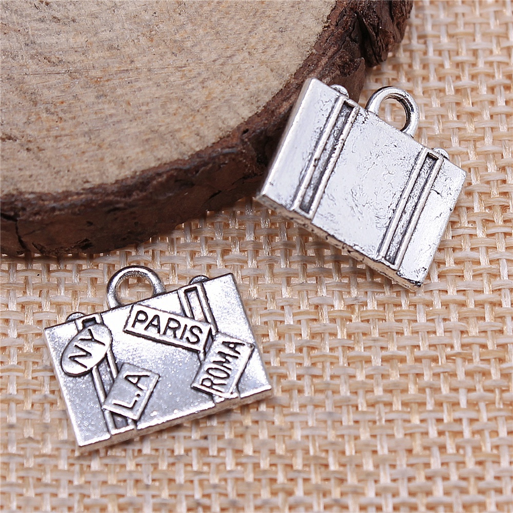 WYSIWYG 5pcs 15x16mm 매력 여행 가방  - Jewelry Making York 리뷰 및 가격