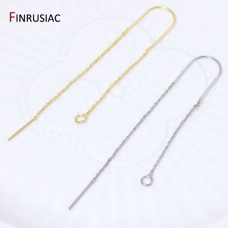 18K 금도금 황동 롱 태슬 체인 드롭 스티커 댕글 귀 - Jewelry Making Thread 리뷰 및 가격