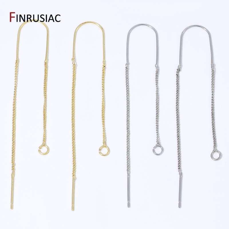 18K 금도금 황동 롱 태슬 체인 드롭 스티커 댕글 귀 - Jewelry Making Thread 리뷰 및 가격
