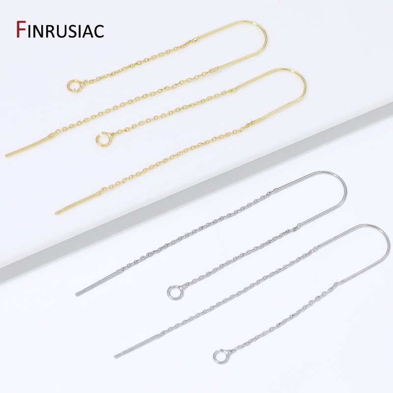 18K 금도금 황동 롱 태슬 체인 드롭 스티커 댕글 귀 - Jewelry Making Thread 리뷰 및 가격