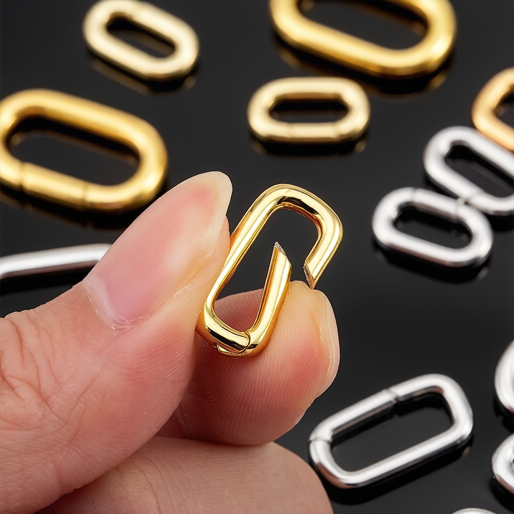 2개 18K 금도금 오벌 카라비너 목걸이 클래스프 스프 - Jewelry Making Material 리뷰 및 가격