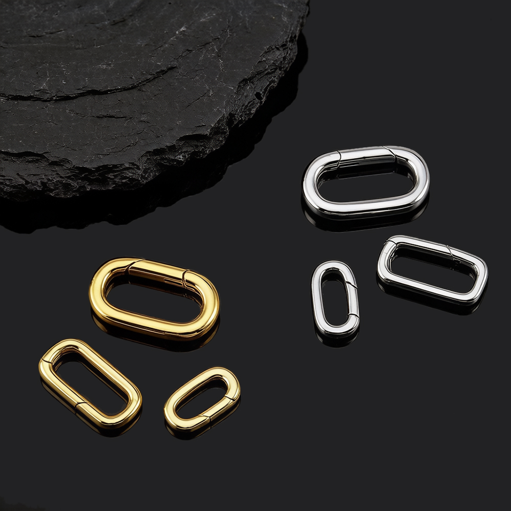 2개 18K 금도금 오벌 카라비너 목걸이 클래스프 스프 - Jewelry Making Material 리뷰 및 가격